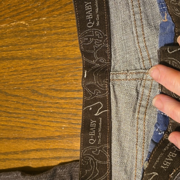 Wrangler Q Baby Brown Jeans. Cowgirl Cut. Size: 11/12 x 36 length - Picture 2 of 7